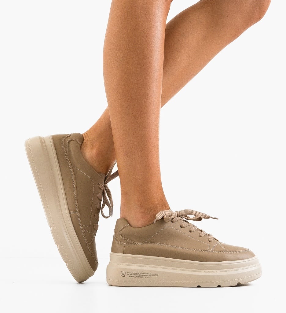 Sneakers Dama Moon Khaki - 1 | YEO