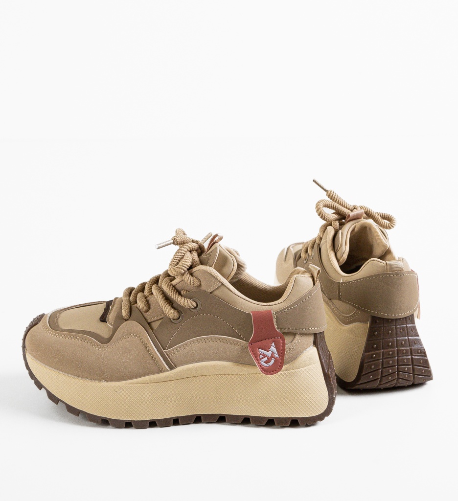 Sneakers dama Mordian Khaki - 5 | YEO