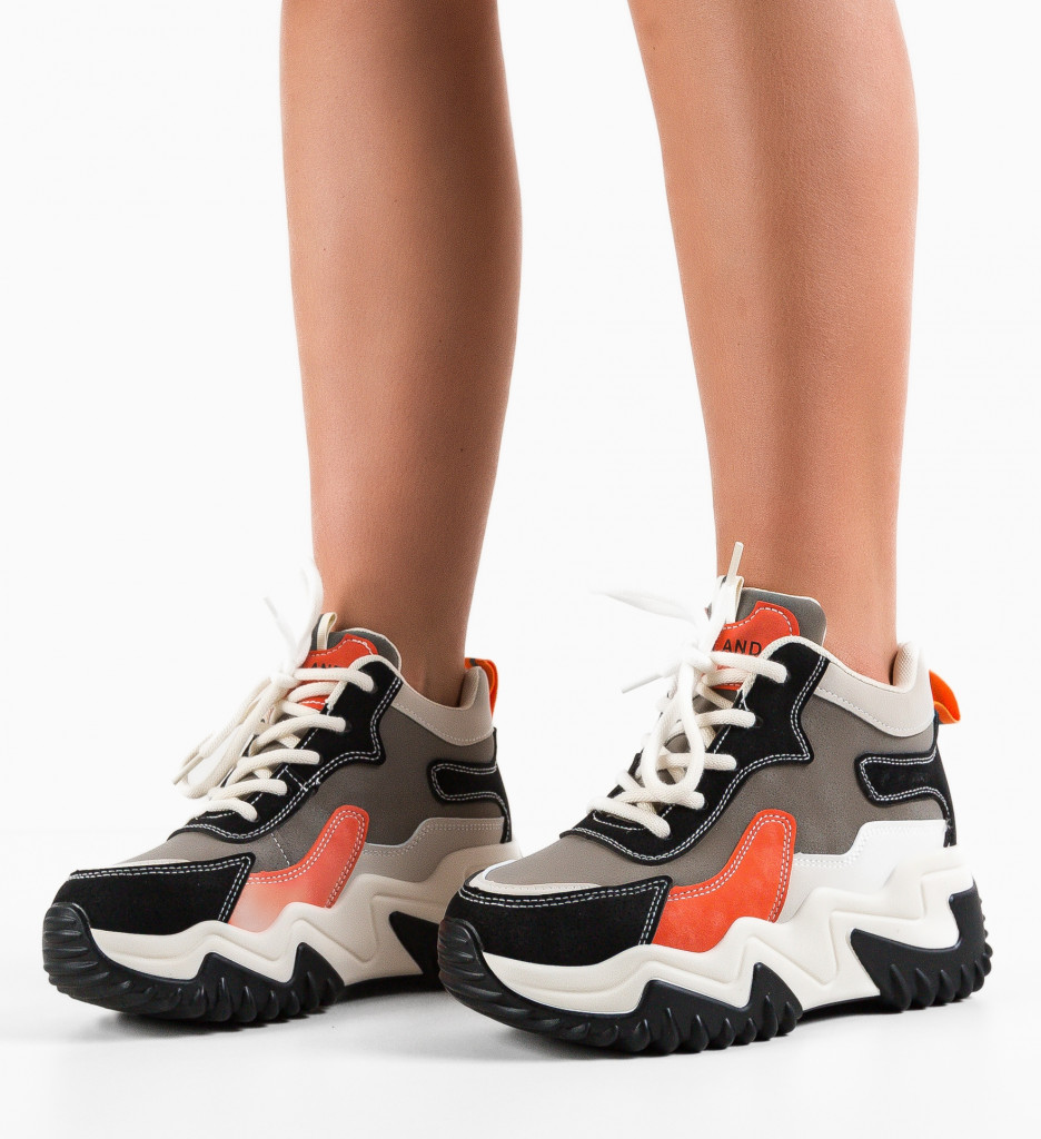 Sneakers dama Orangyna Gri - 2 | YEO