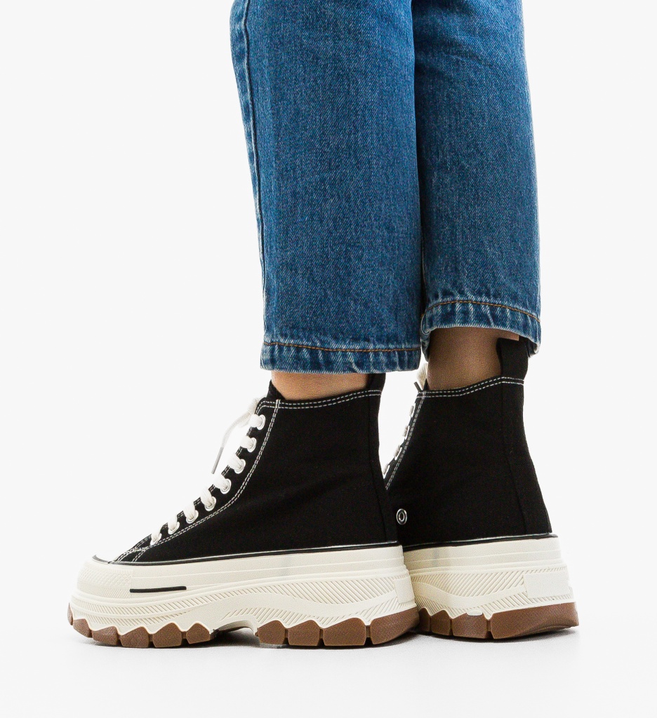 Sneakers dama Pusty Negre - 1 | YEO