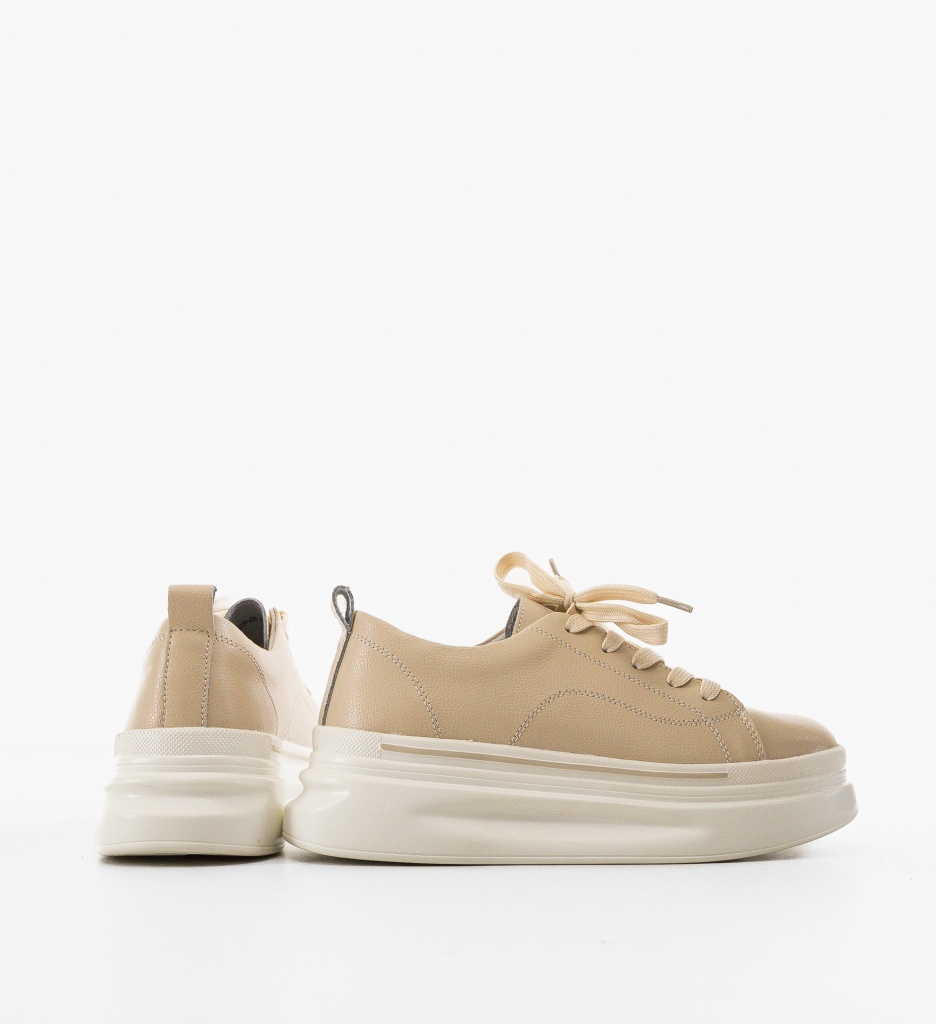 Sneakers dama Rowna Bej - 3 | YEO