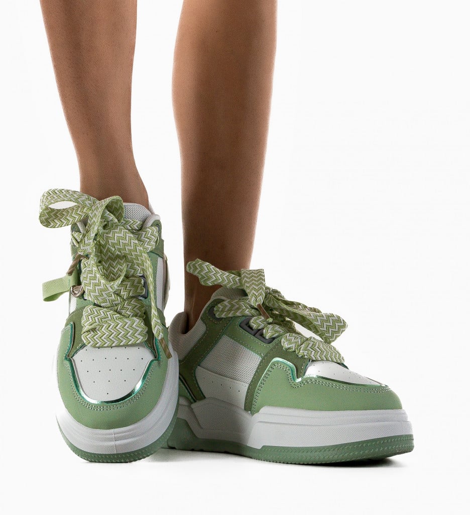 Sneakers dama Scolecit Verzi - 1 | YEO