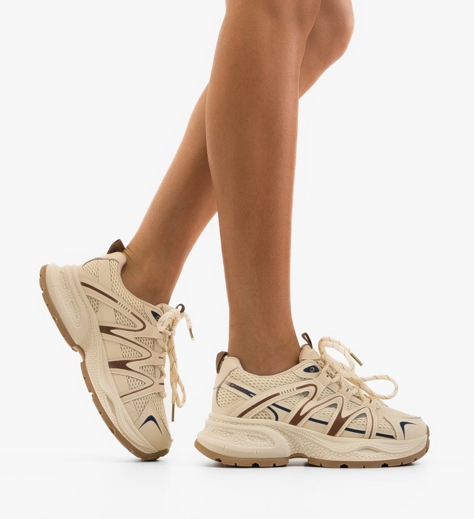 Sneakers dama Scotto Khaki