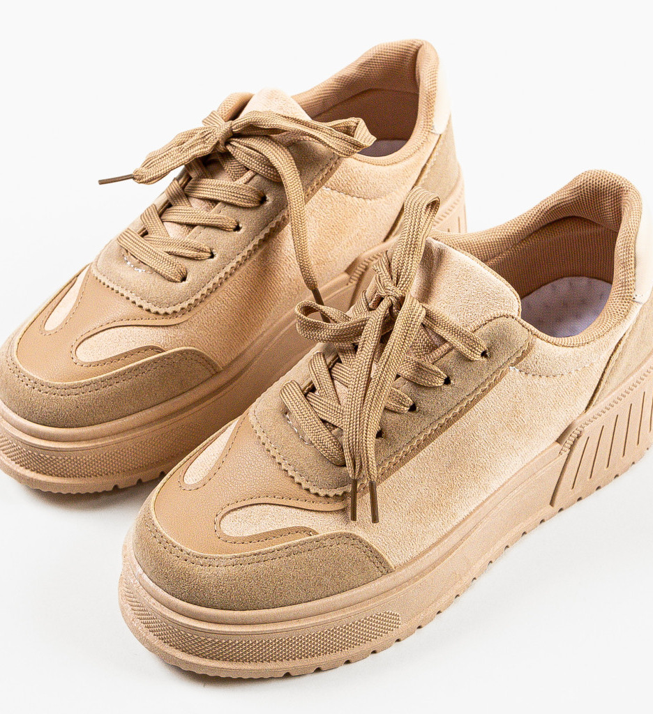 Sneakers dama Sebastian Khaki - 4 | YEO