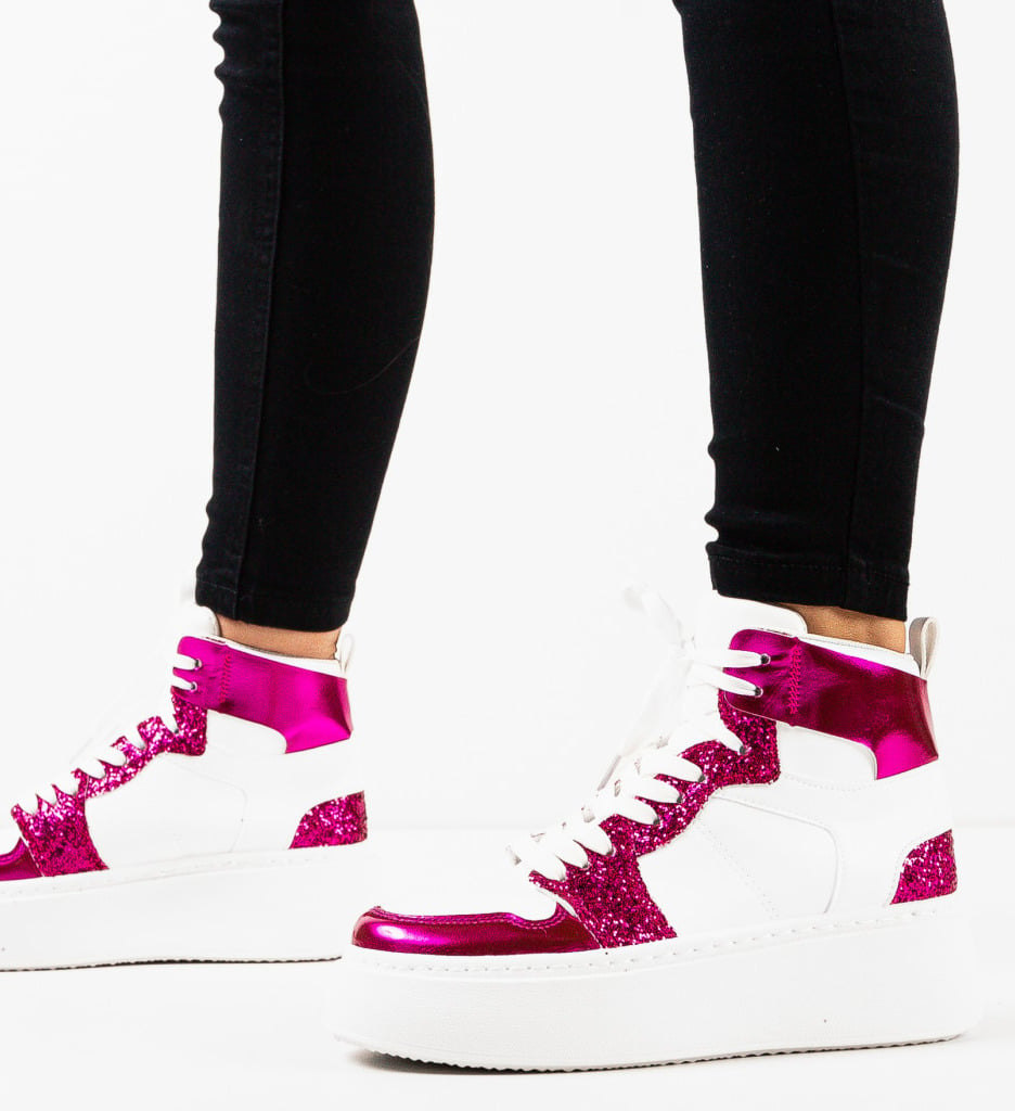 Sneakers dama Smithy Fuchsia - 1 | YEO