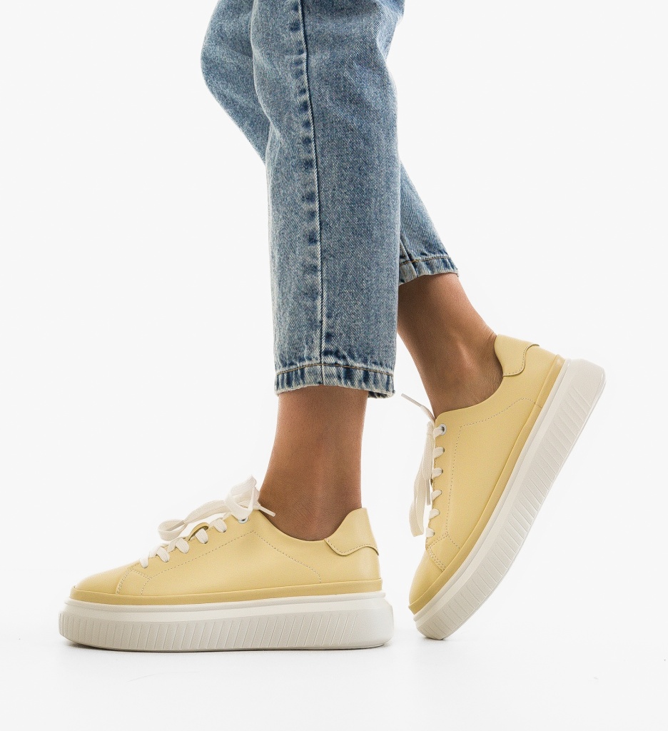 Sneakers dama Spoke Galbeni - 1 | YEO