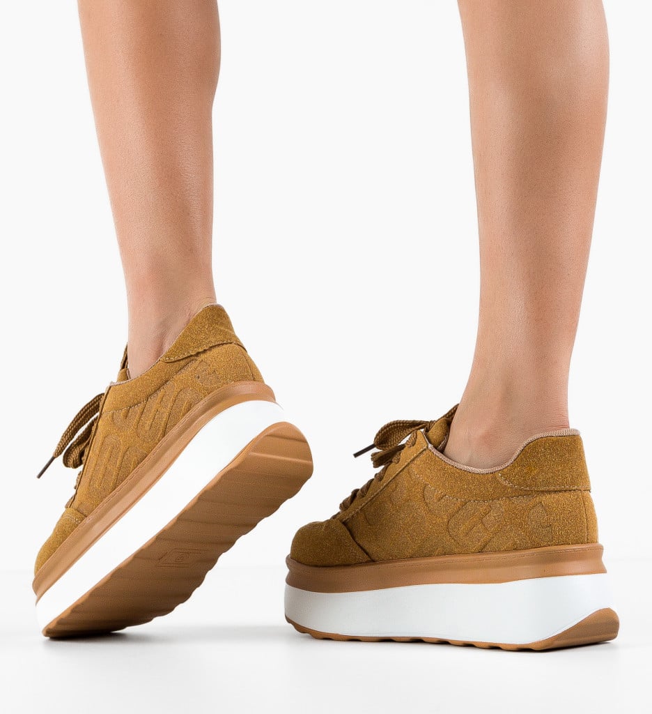 Sneakers dama Uggety Camel - 2 | YEO