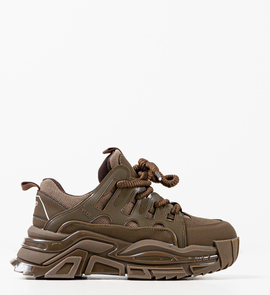 Sneakers dama Ysaac Khaki - 4 | YEO