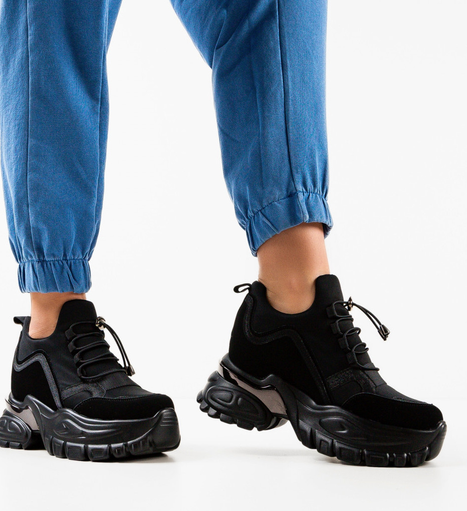 Sneakers dama Zion Negre - 3 | YEO