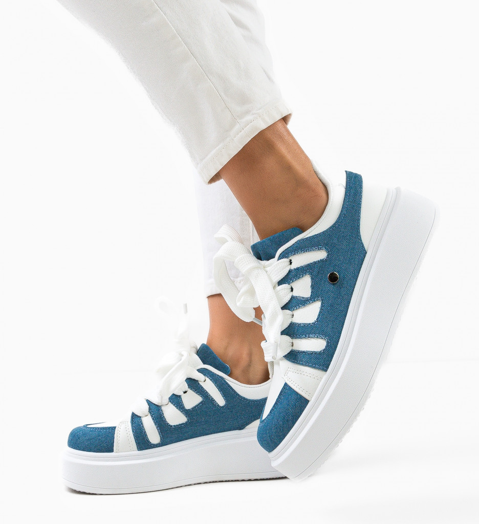 Sneakers dama Zohai Albastri - 2 | YEO