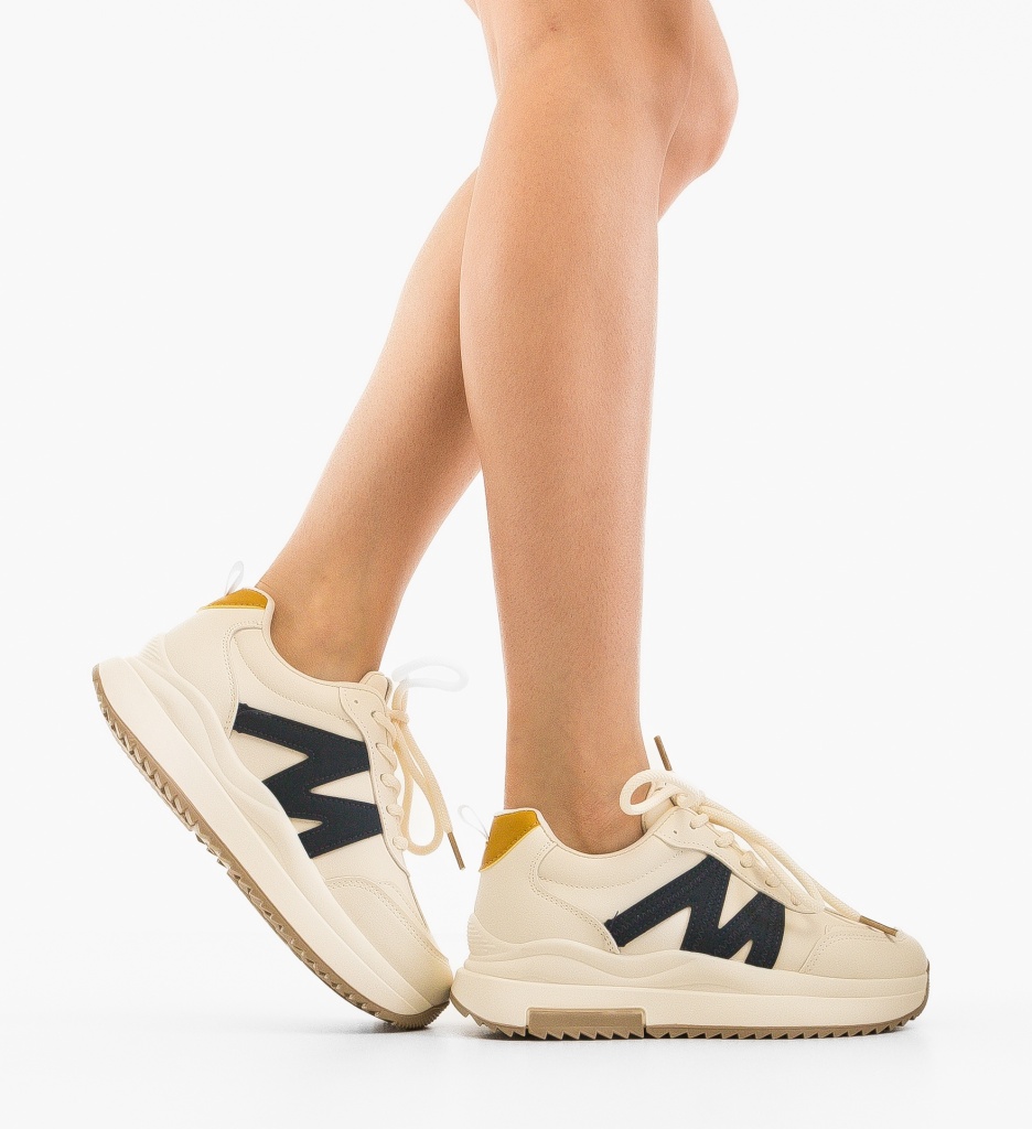 Sneakers dama Zuhra Bej 2