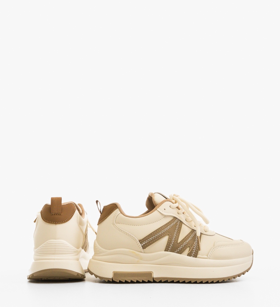 Sneakers dama Zuhra Bej - 2 | YEO