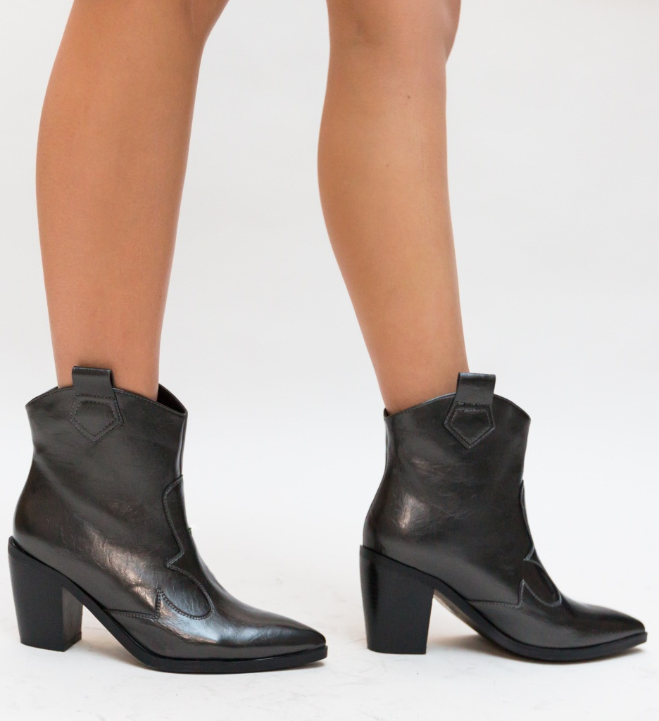 Botine Canela Gri