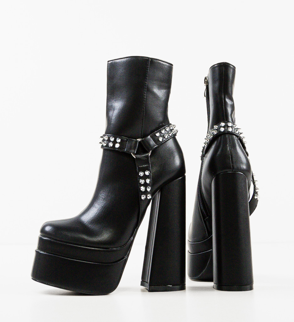 Botine dama Akari Negre 2