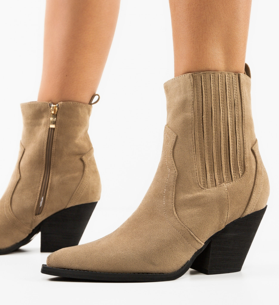 Botine dama Artegon Khaki - 2 | YEO