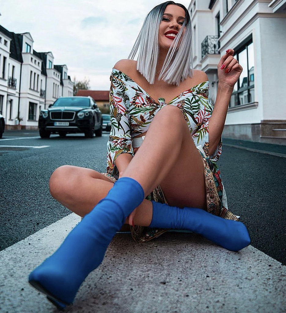 Botine dama Beuf Albastre