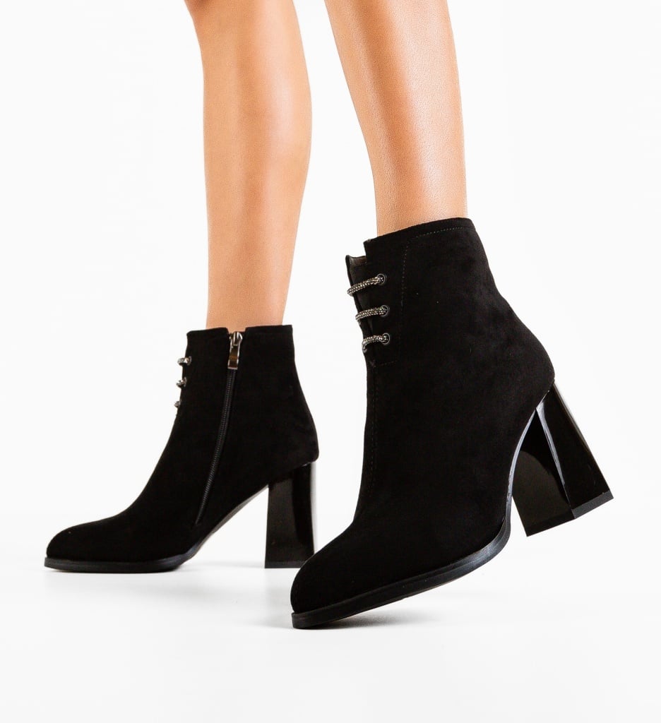 Botine dama Bone Negre - 3 | YEO