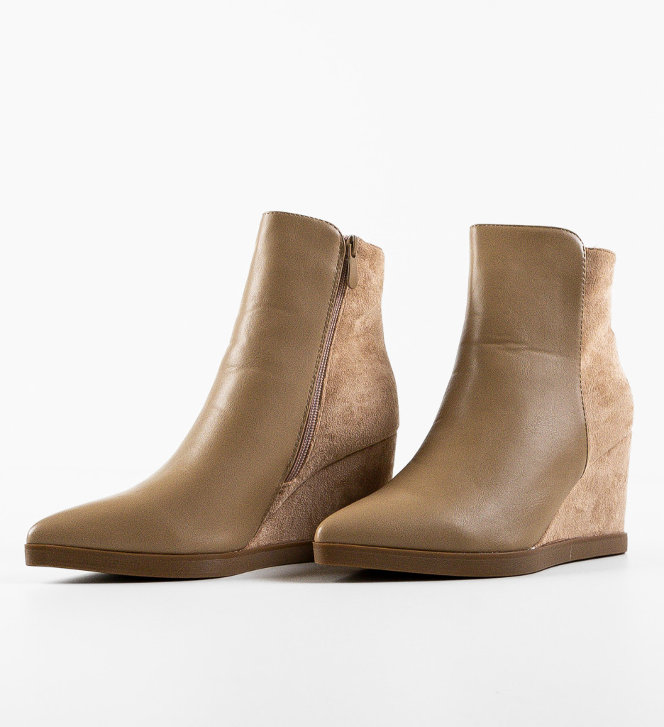 Botine dama Bray Khaki - 5 | YEO