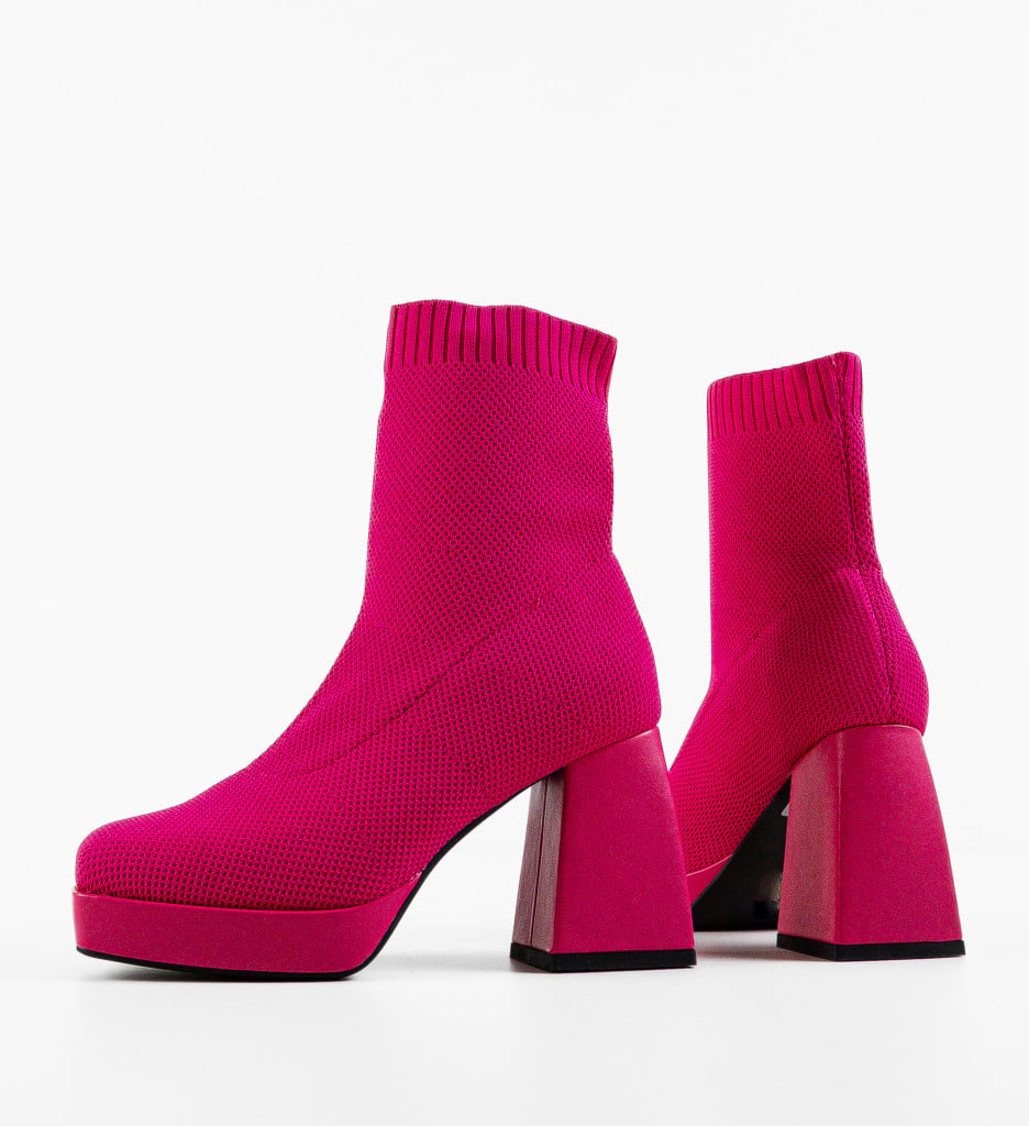 Botine dama Julie Fuchsia - 4 | YEO