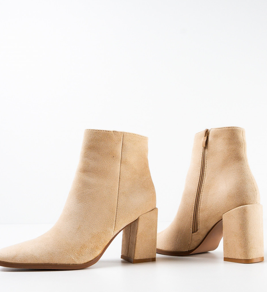 Botine dama Kyra Bej - 4 | YEO