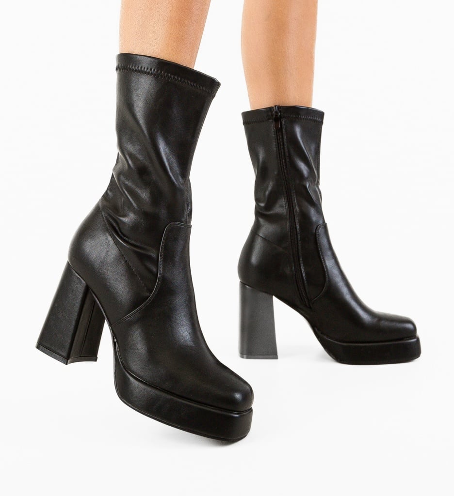 Botine dama Lehan Negre - 1 | YEO