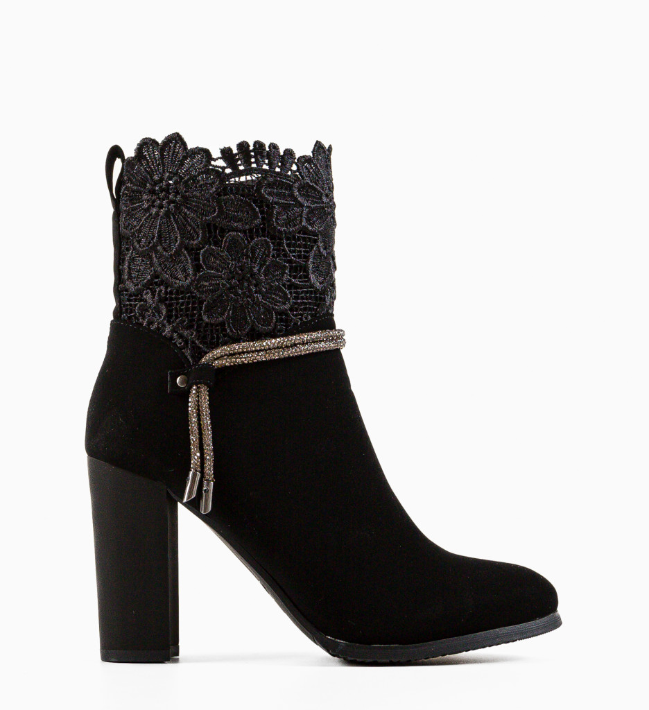 Botine dama Low Negre