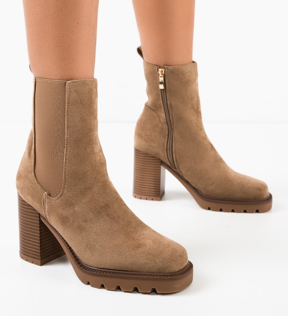 Botine dama Nevymar Khaki - 2 | YEO