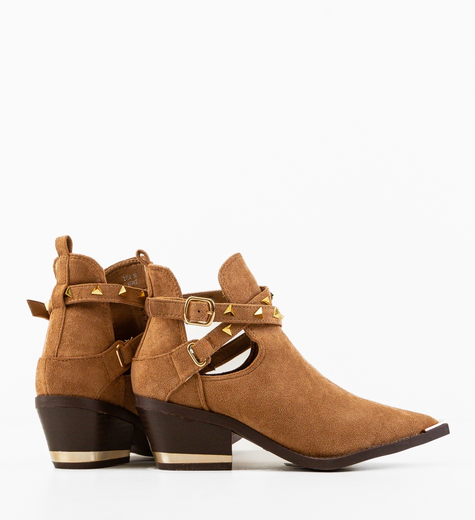 Botine dama Qamar Khaki - 3 | YEO