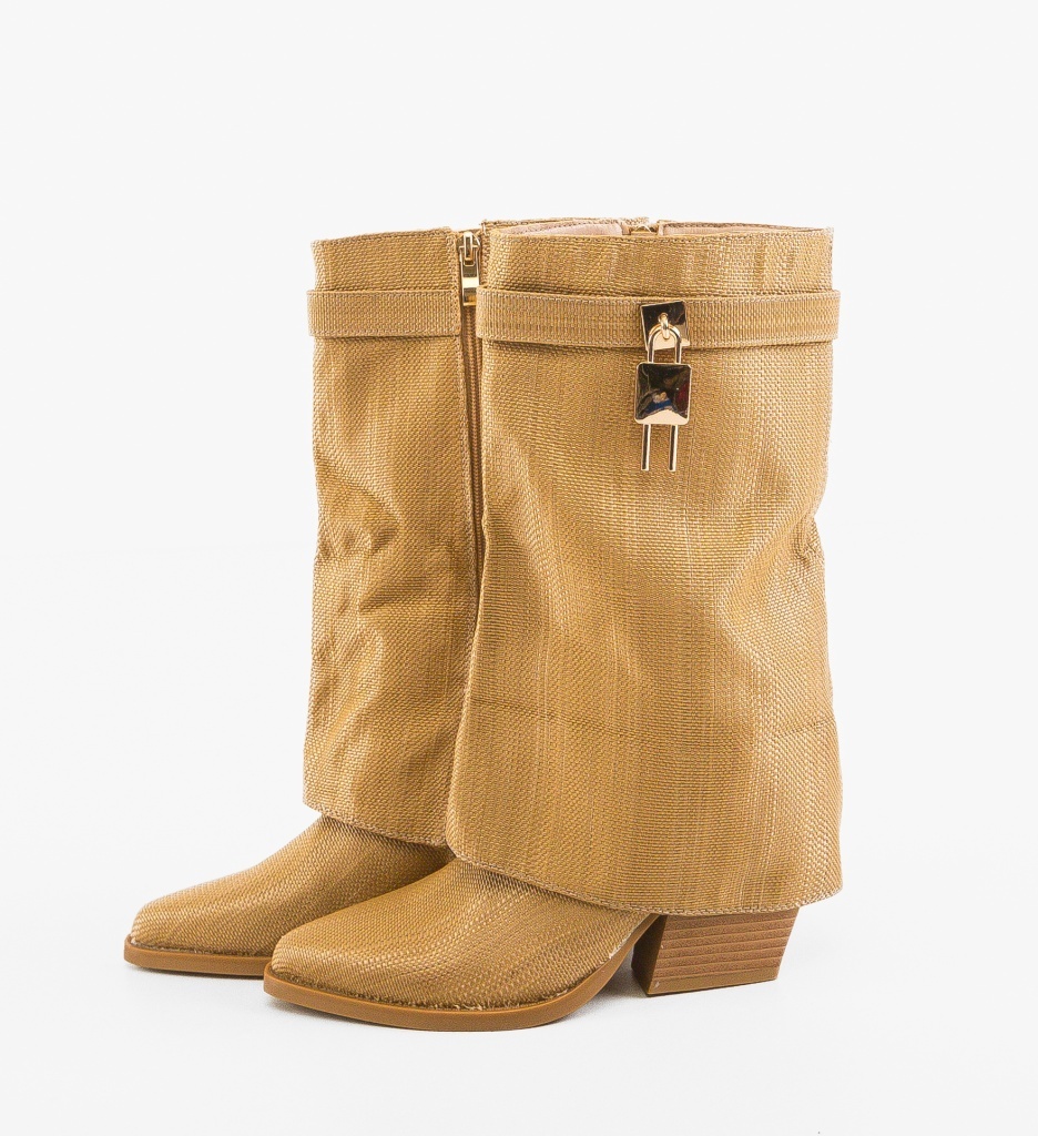 Botine dama Raffa Bej - 1 | YEO