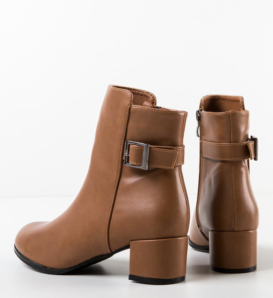 Botine dama Rugaj Camel - 5 | YEO