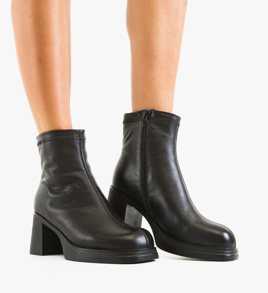 Botine dama Tafta Negre - 3 | YEO