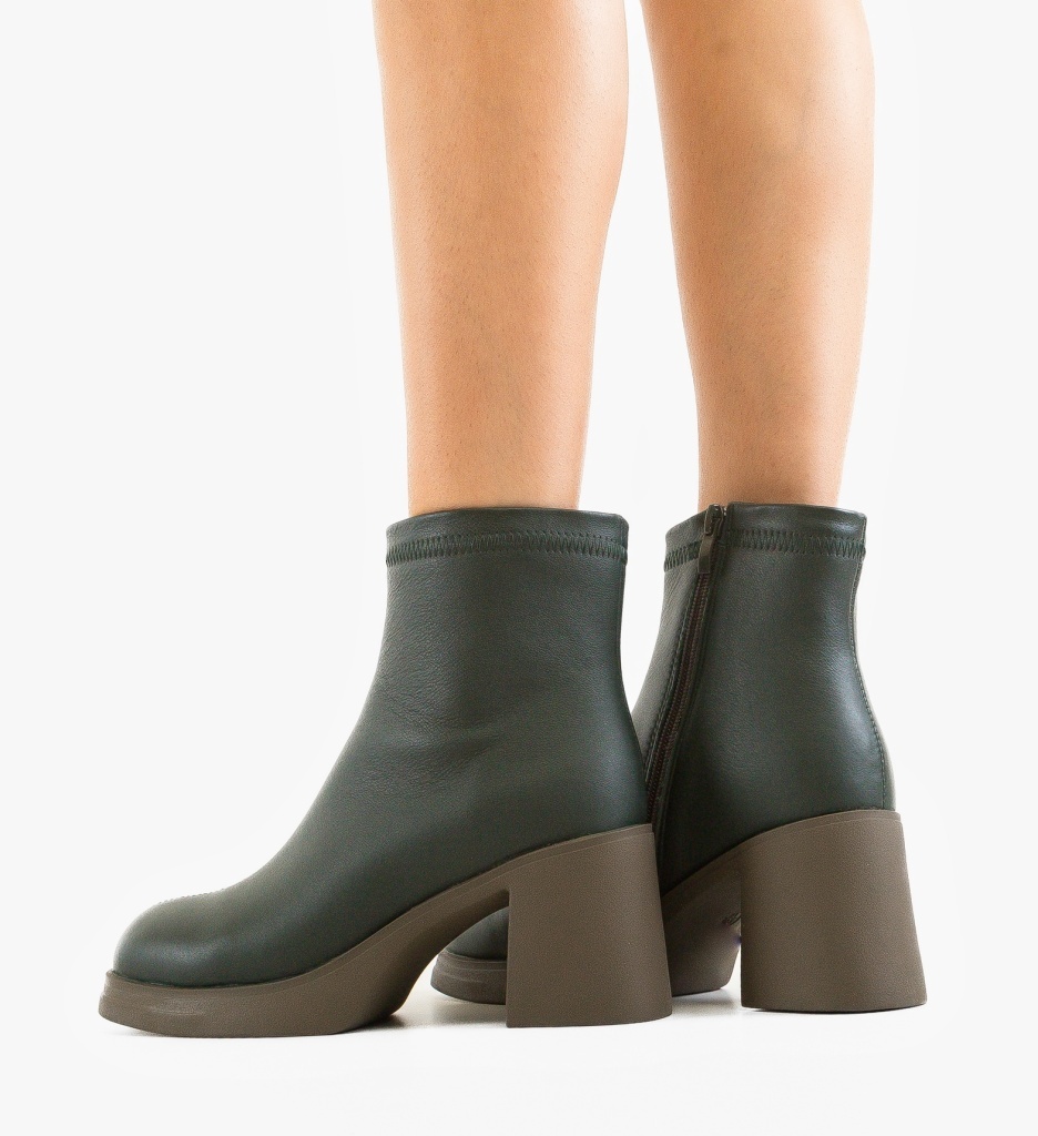 Botine dama Tafta Verde - 3 | YEO