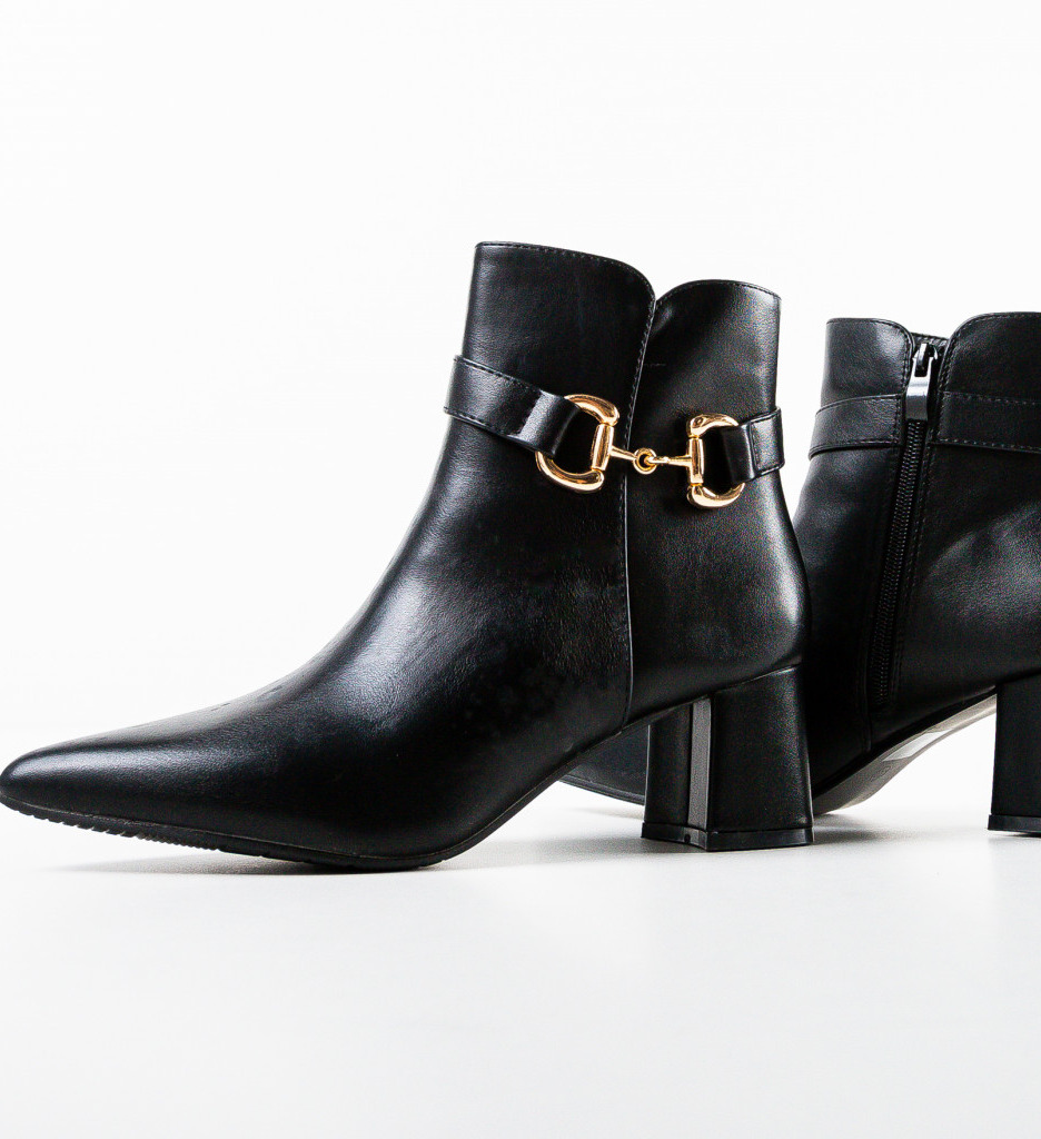 Botine dama Trame Negre - 4 | YEO