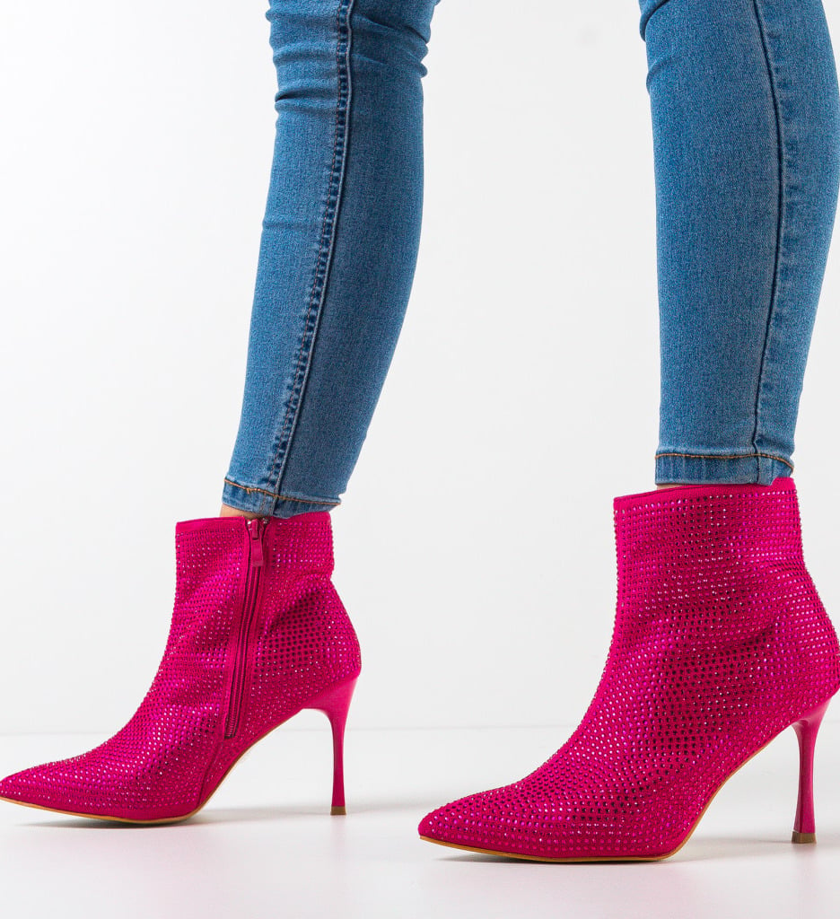 Botine dama Zayne Fuchsia - 1 | YEO