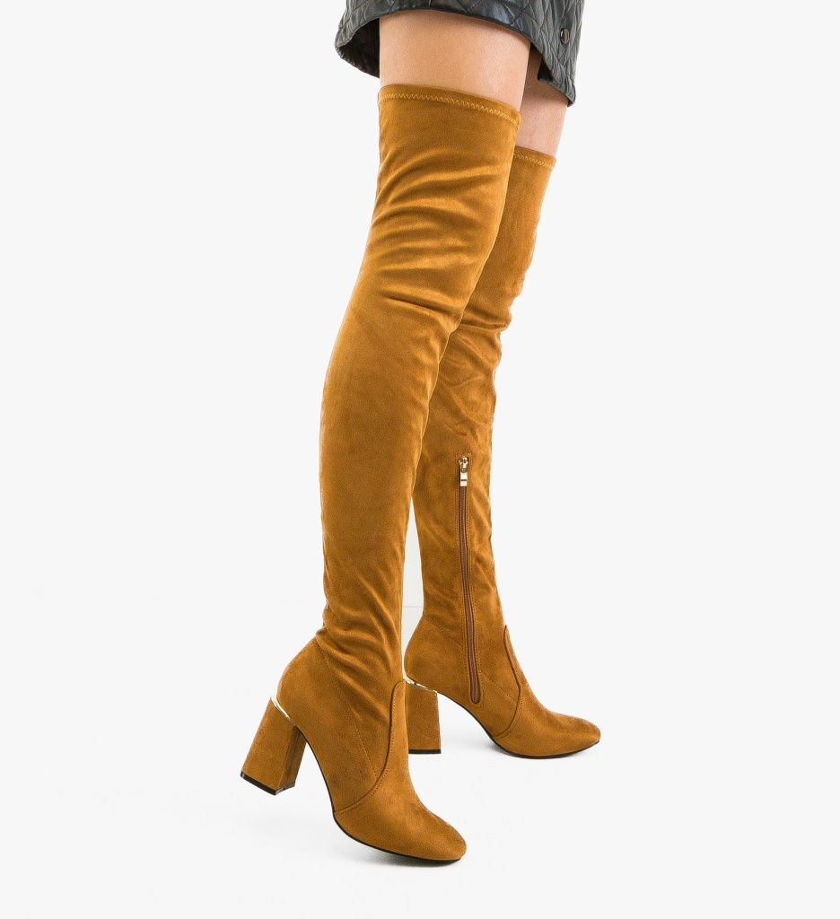 Cizme dama Jaddey Camel - 5 | YEO