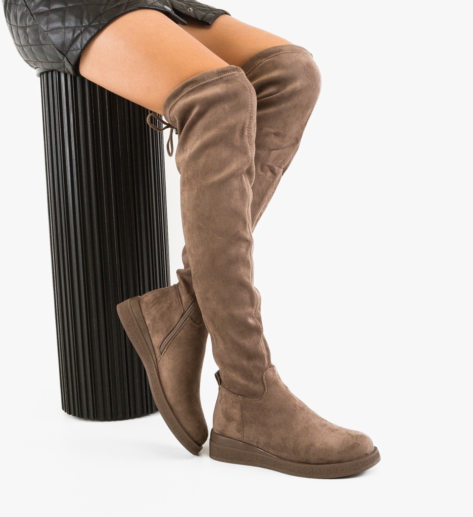 Cizme dama Jamme Khaki - 1 | YEO