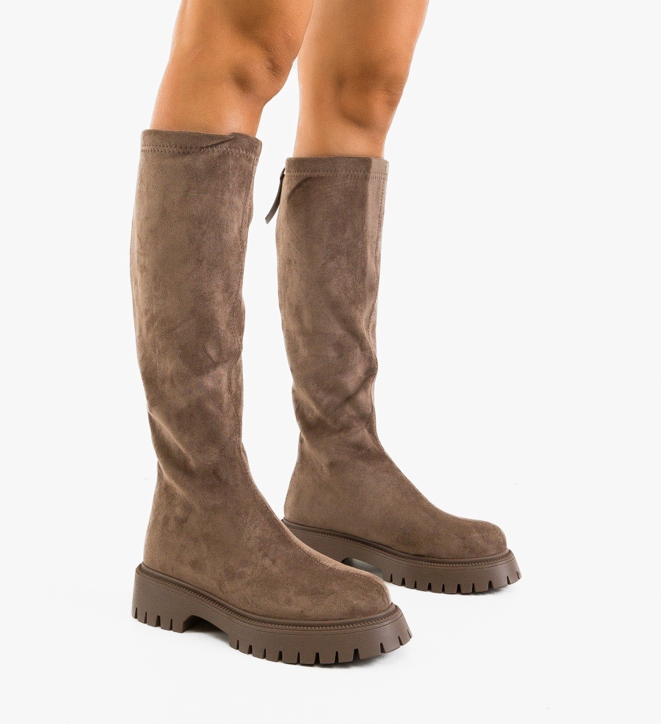 Cizme dama Karla Khaki - 1 | YEO