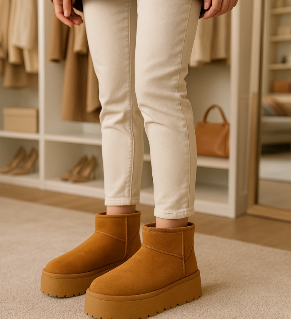 Cizme tip Ug Dora Camel