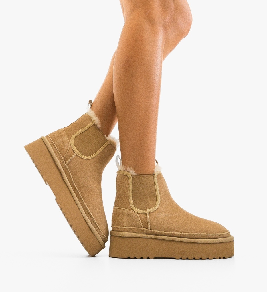 Cizme tip Ug Heniz Bej - 5 | YEO