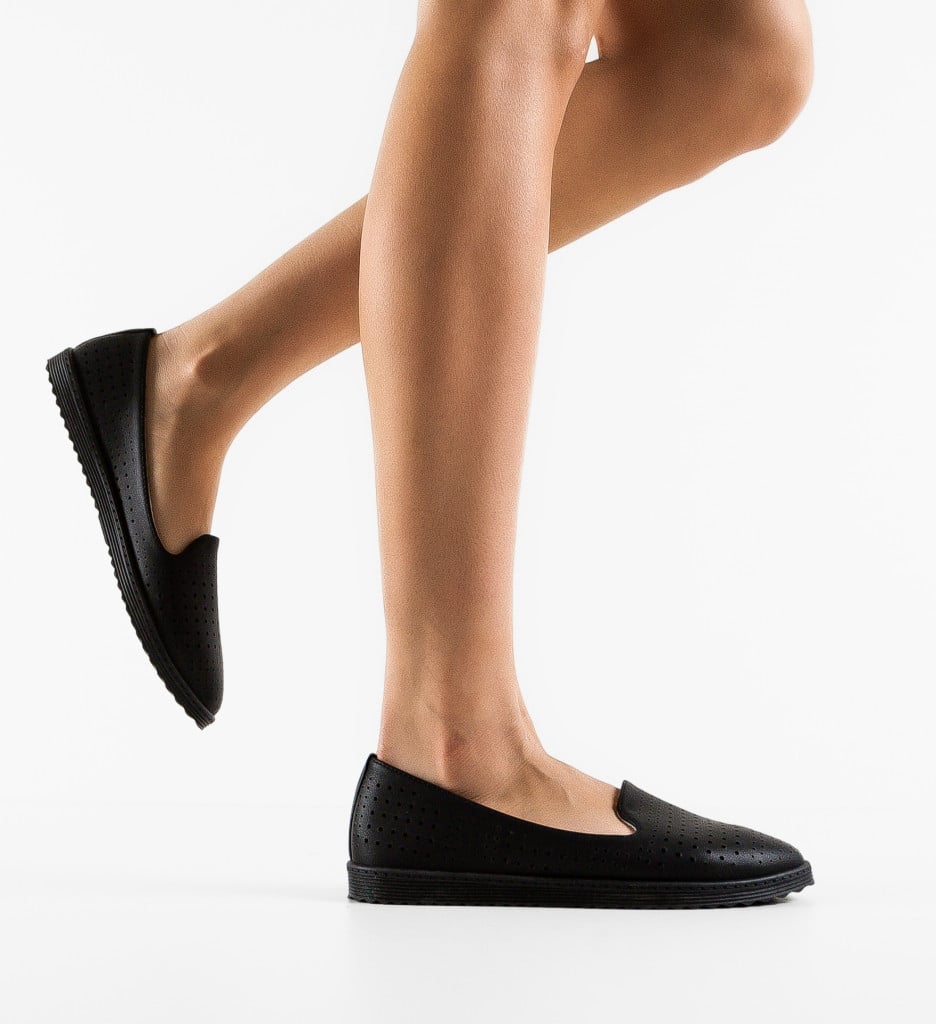 Espadrile Casual Jekare Negre - 3 | YEO