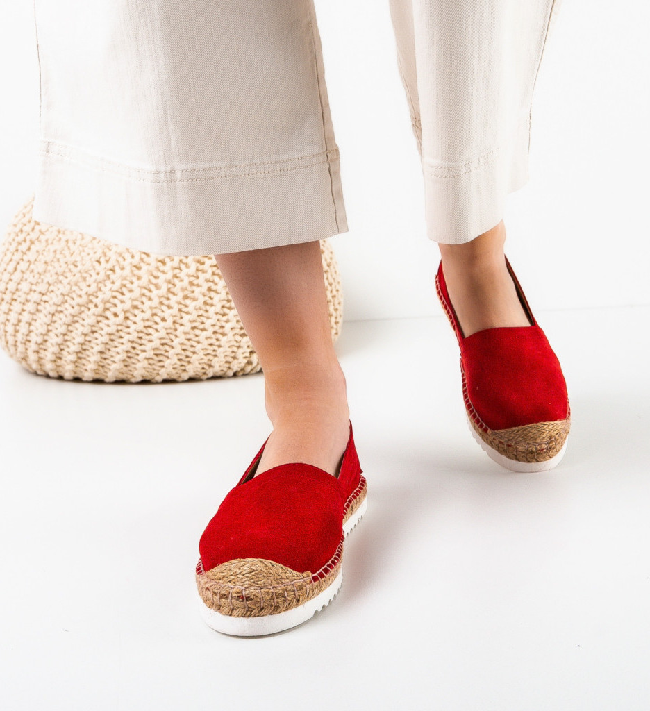 Espadrile dama Gerty Rosii - 2 | YEO