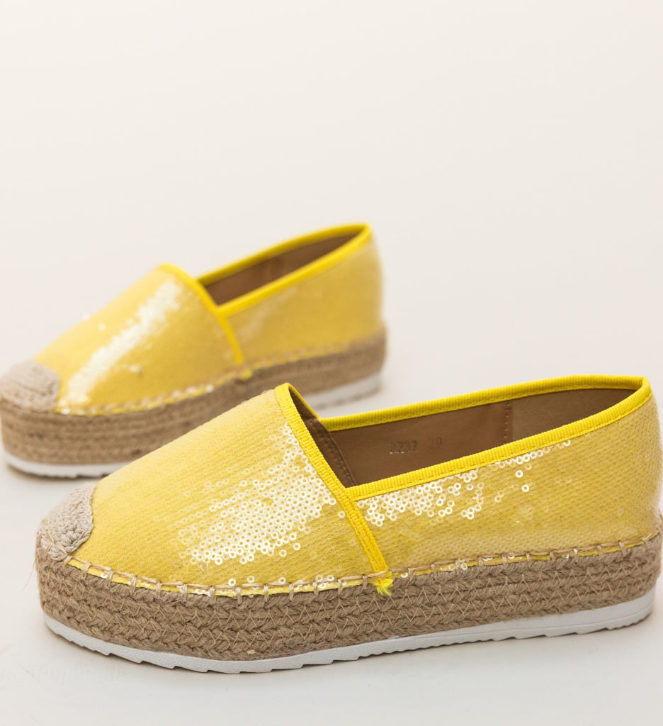 Espadrile Kavan Galbeni - 4 | YEO