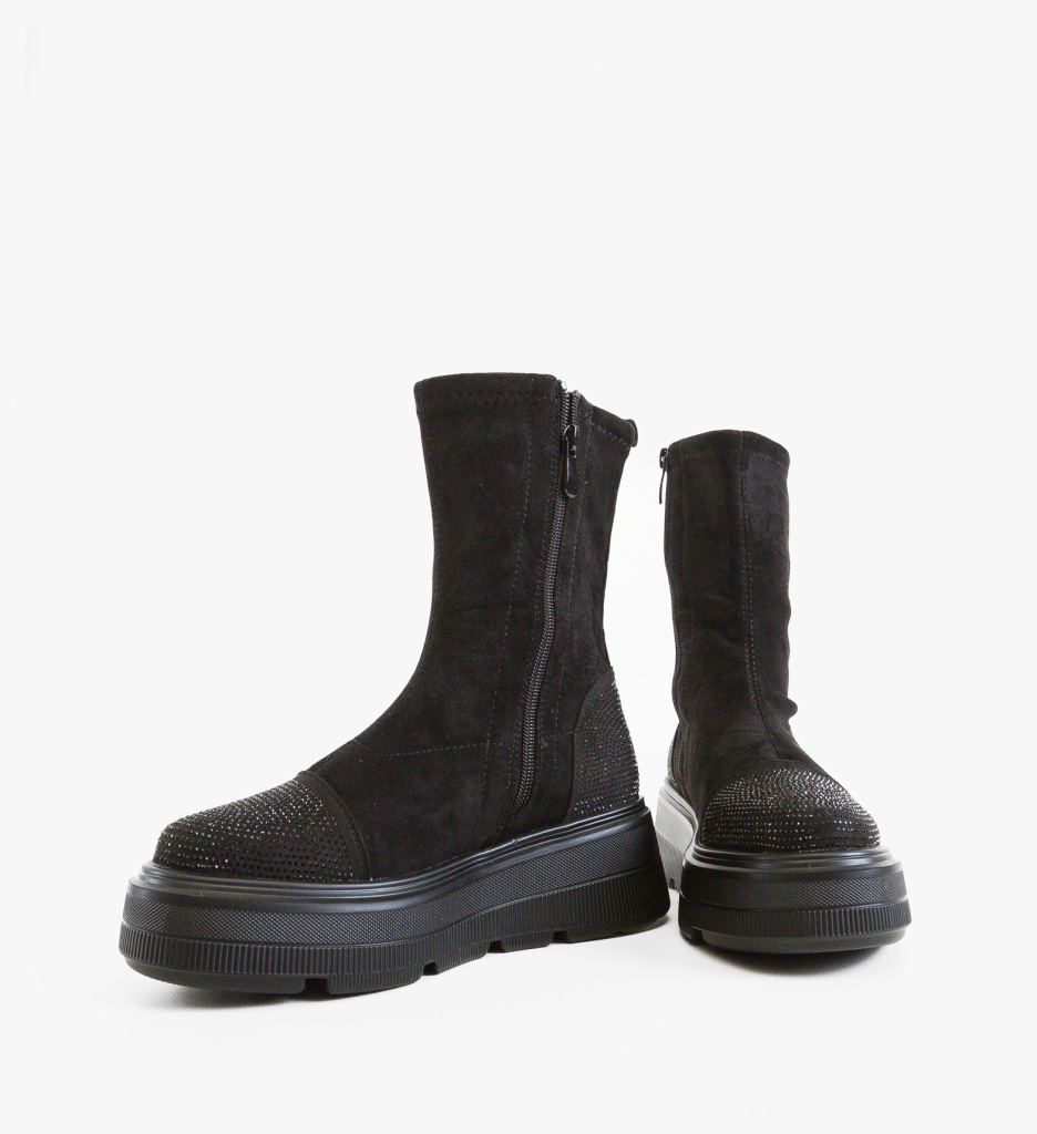 Ghete dama Boomer Negre 2 - 3 | YEO