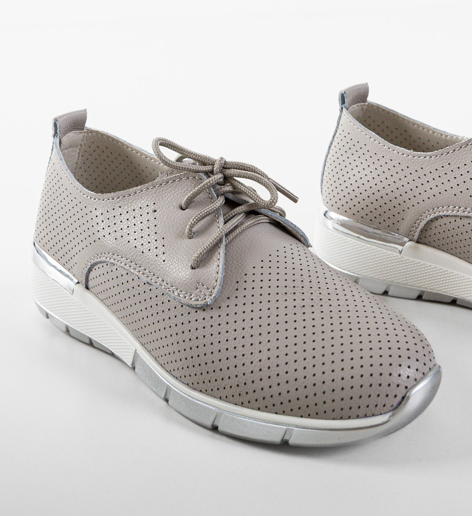 Poze Pantofi Casual Albert Gri DePurtat