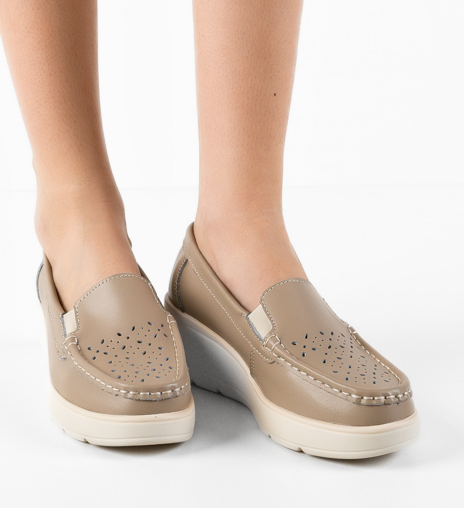 Pantofi Casual Atic Bej - 1 | YEO