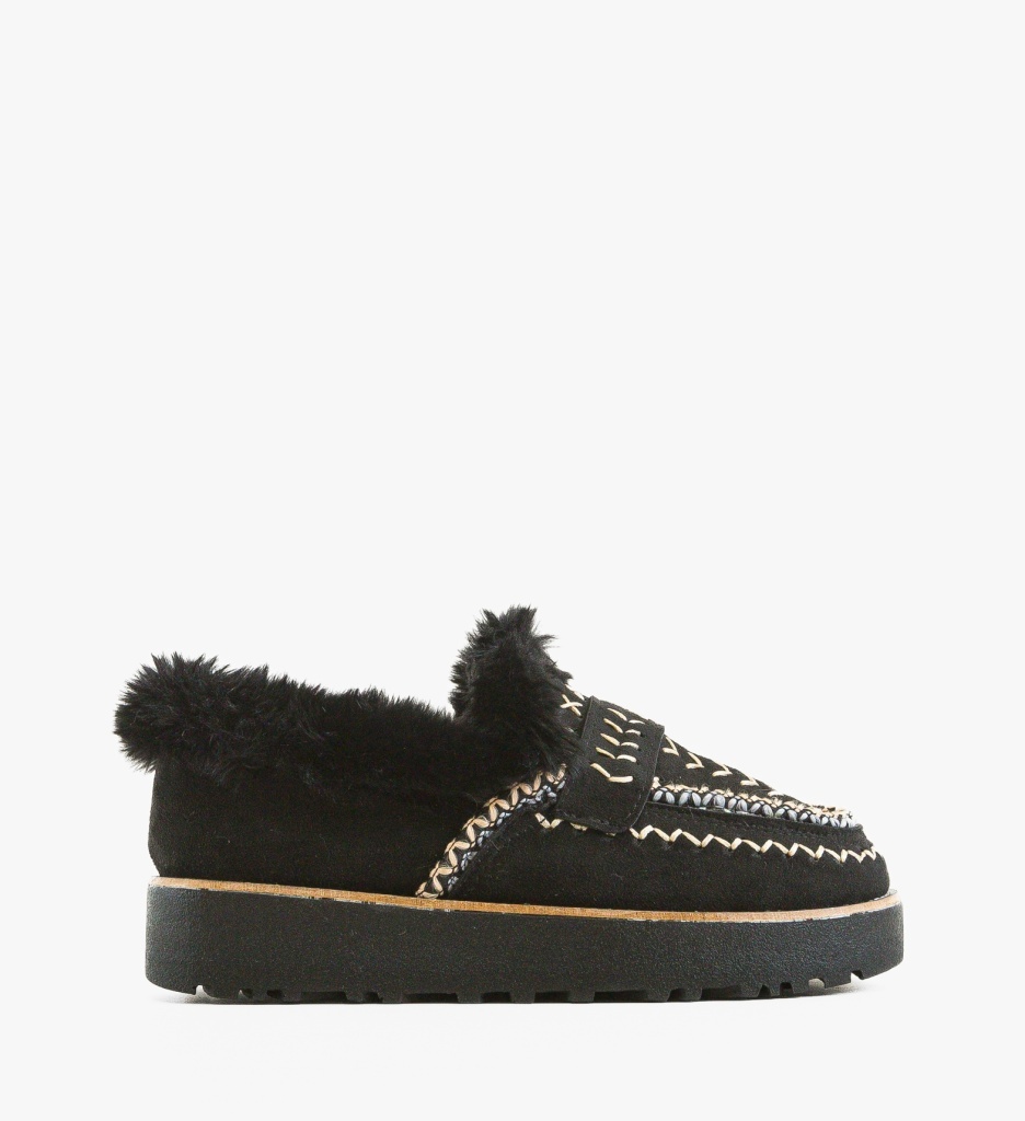 Pantofi Casual Chunky Negri - 5 | YEO