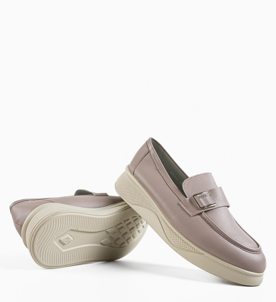 Pantofi casual dama Catlyn Khaki - 5 | YEO