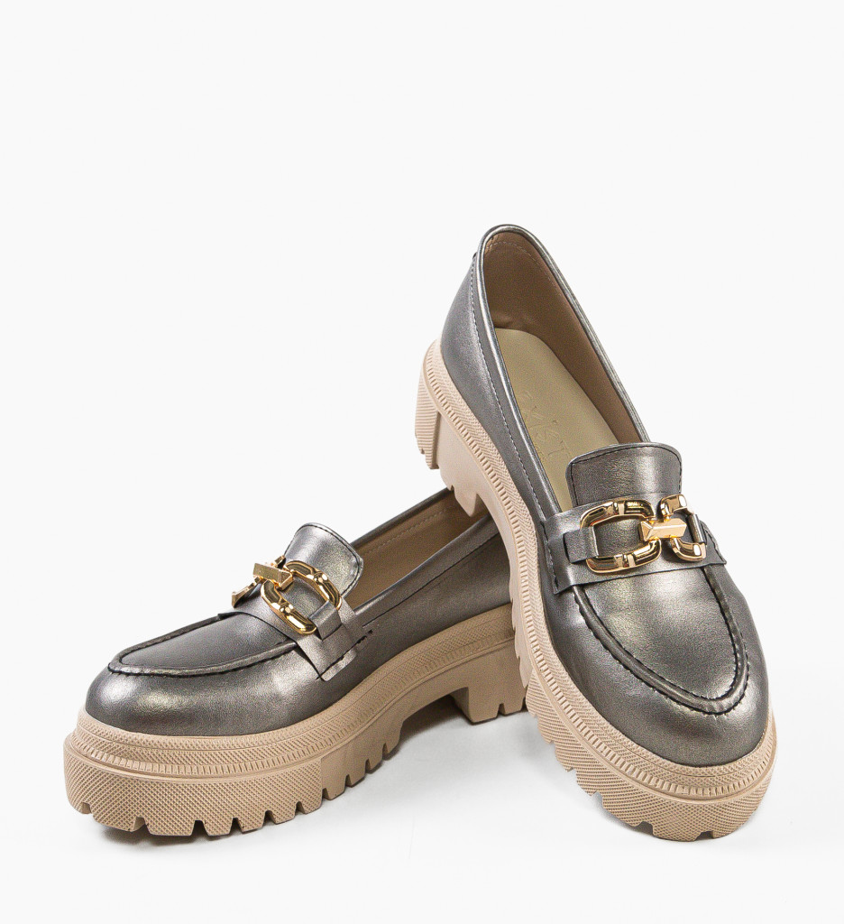 Pantofi casual dama Delyrik Gri - 5 | YEO