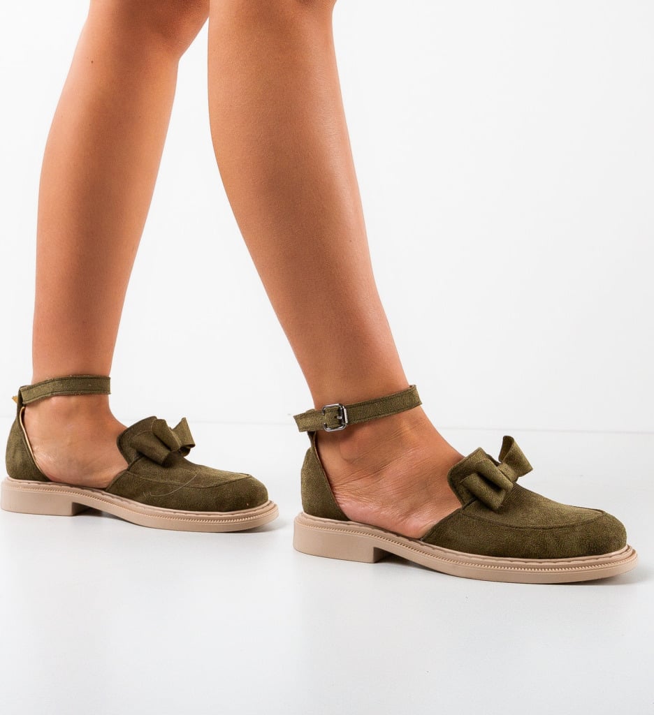 Pantofi casual dama Tolda Khaki - 2 | YEO