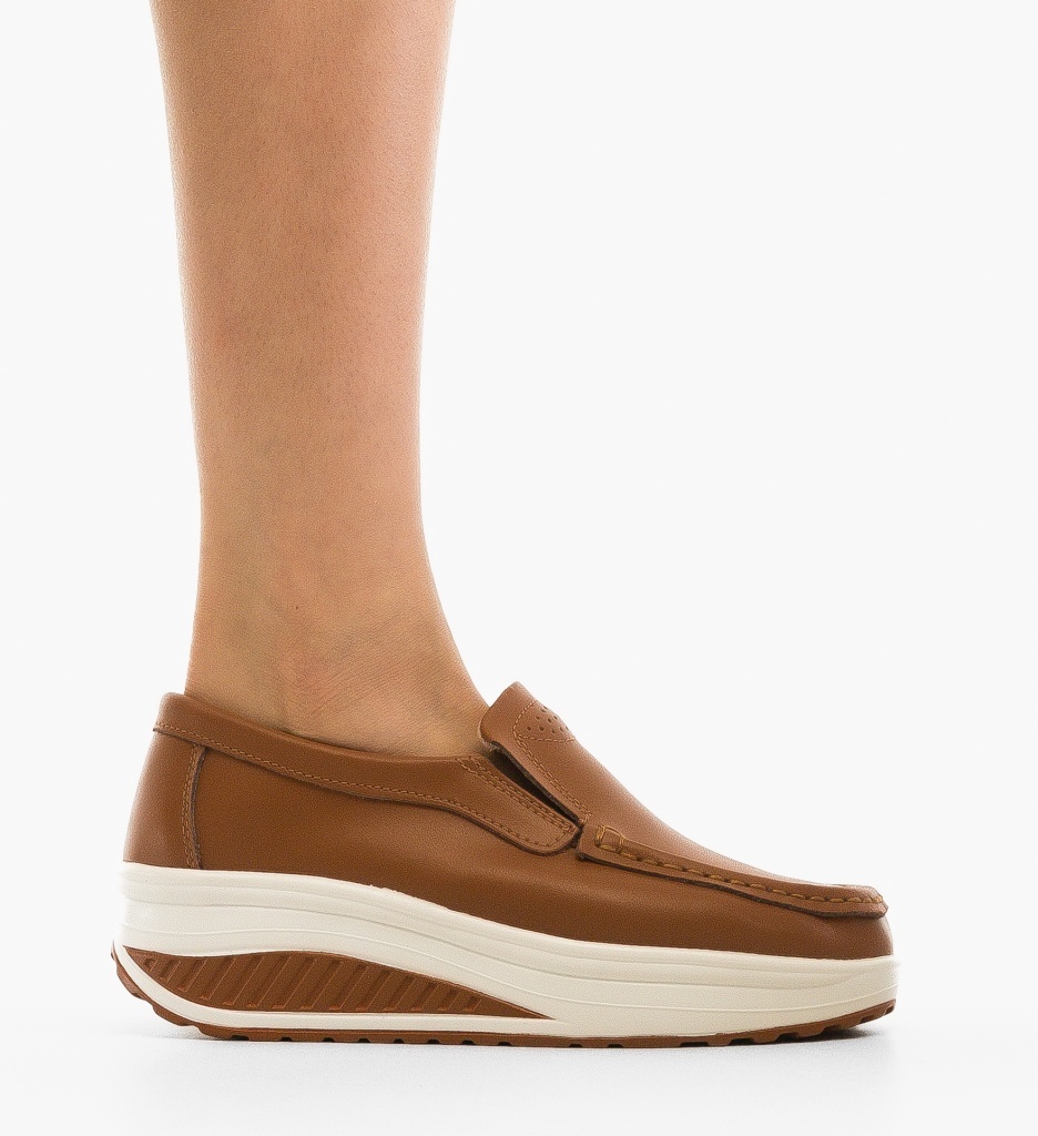 Pantofi Casual Eliot Camel - 4 | YEO